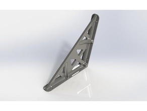105 degree angle bracket custom shelf mounting support table 3d print model - Mito3D