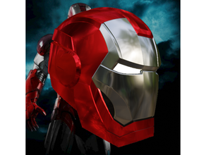mark 33 silver centurion helmet v2 cosplay iron man marvel 3d print model - Mito3D
