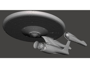 star trek darkness enterprise 1701 jjabrams jjprise ncc-1701 ncc 3d print model - Mito3D