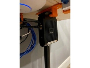 att uverse wireless access point desk mount 3d print model - Mito3D
