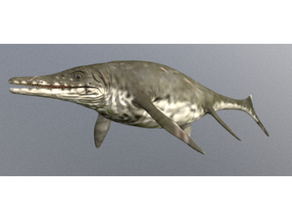 Shastasaurus ichtyosaurus Marine Reptil Ozean Tier prähistorisch Tiere Vorgeschichte Leben Meer triassisch 3d print model - Mito3D