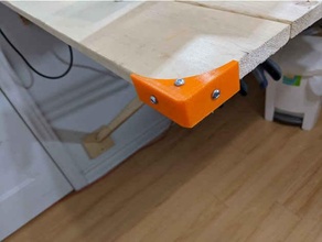 table corner brace bracket tables 3d print model - Mito3D