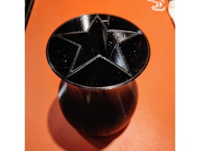 tenepes vaso dual cor extrusora extrusão pentagrama escultura wicca 3d print model - Mito3D