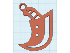 monster hunter greatsword icon keychain sword 3d print model - Mito3D