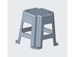 plastic stool 3d print model - Mito3D