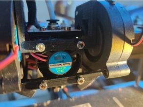 tevo tarantula blower fan stabilizer bracket dual duct mod 3d print model - Mito3D
