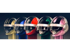bioman capacetes 3d print model - Mito3D