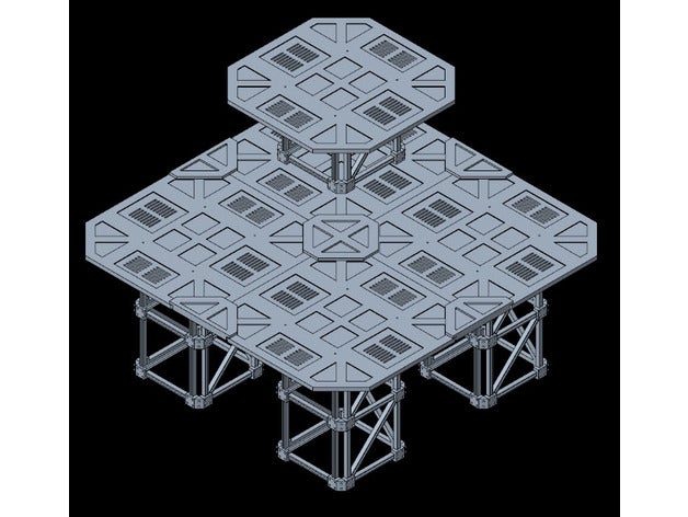 modular plateform tabletop 40k 3D print model - Mito3D