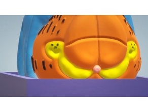 garfield sweet dreams cartoon character cat 3d print model - Mito3D