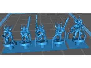 epico scala sangue demoni 6mm caos demone armageddon 3d print model - Mito3D