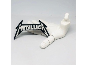 Metallica logotipo 3d print model - Mito3D