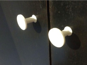 simple door knob door handle door knob knob 3d print model - Mito3D