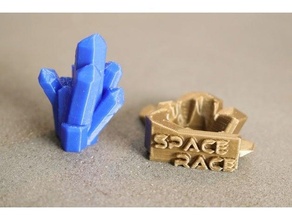 space race - gisement cristal retrogaming spacerace 3d print model - Mito3D