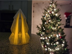 christmas tree tea light candle electric decoration 3d print model - Mito3D