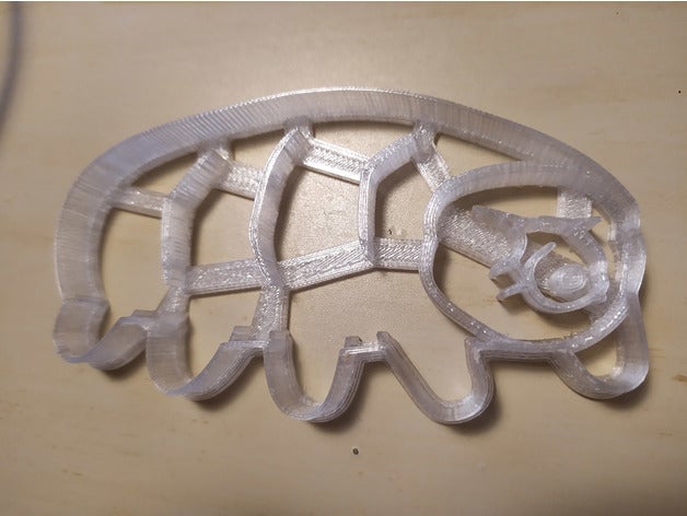 Tardigrade Wasser Bär Plätzchen Cutter 3D print model - Mito3D