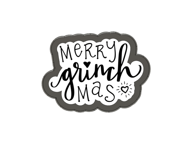 joyeux grinchmes biscuit coupeur 3 tailles 3d coupeurs cuisson four cuisinier biscuits grincheler sucre grinch 3D print model - Mito3D