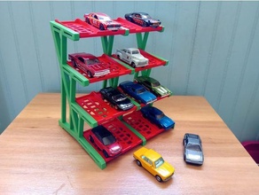 toy car stand hotwheels matchbox 3d print model - Mito3D