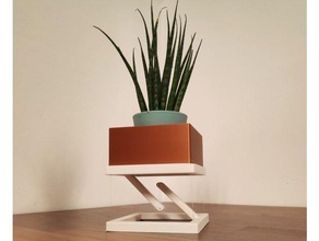 planant fleur pot gravité jardin vase 3d print model - Mito3D