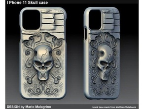 iphone 11 pirate skull case iphone11 phone phonecase 3d print model - Mito3D