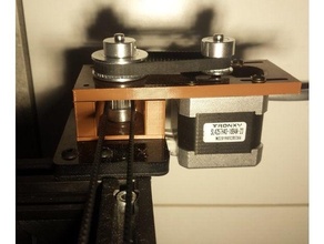 nema gearbox belted reduction simple tronxy stepper gear gears nema17 17 x5sa x5sa-400 3d print model - Mito3D