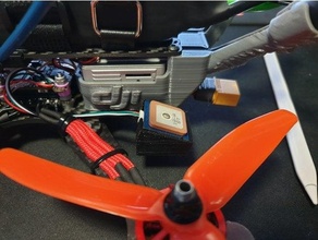 tbs Quelle v3 GPS Halterung Drohne fpv Quad Rennen Fernbedienung Steuerung 3d print model - Mito3D