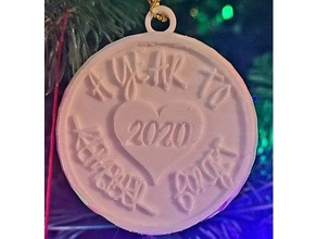 2020 year forget christmas covid-19 ornament 3d print model - Mito3D