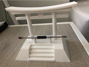 japanese shrine dab tool display holder 3d print model - Mito3D