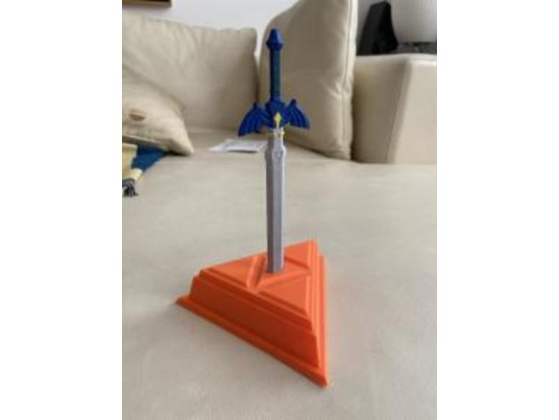 leyenda zelda Maestro espada enlace pedestal 3D print model - Mito3D