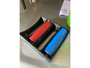 18650 battery holder aa tabs 3d print model - Mito3D