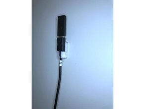 USB extension câble mur monter 3d print model - Mito3D