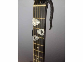cartello corna chitarra scegliere acustico basso elettrico chitarre scelte metallo musica musicale strumento strumenti punk roccia 3d print model - Mito3D