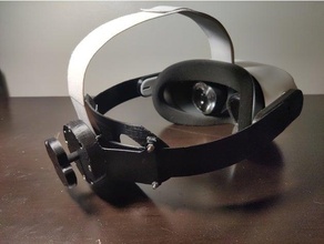 oculus elite strap alternative ratcheting mechanism 3d print model - Mito3D