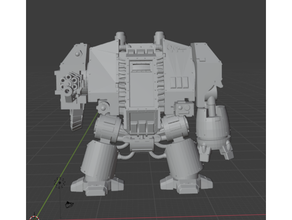dreadnought base model extra arms spacemarine warhammer40k 3d print model - Mito3D