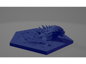 acqua mostro marino 3d print model - Mito3D