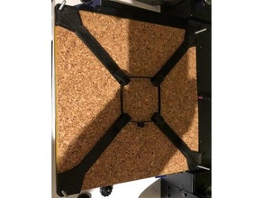 i3 mega headbed cork insulation holder 3d printer parts board heatbed heat 3d print model - Mito3D