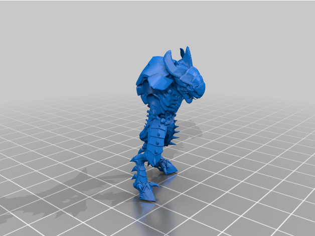 erro Guerreiro corpo armas espaço 3D print model - Mito3D