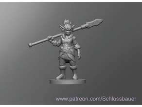 goblin female ver2 dnd dungeons dragons tabletop 3d print model - Mito3D