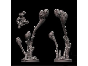cráter bayas sci fi planta maceta miniatura extraterrestre fantasía flora minis plantas Ciencias ficción mesa 3d print model - Mito3D