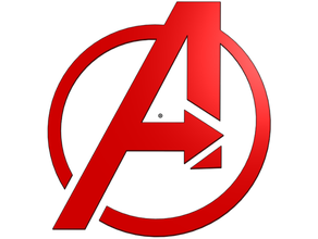 avengers logo shield 3d print model - Mito3D