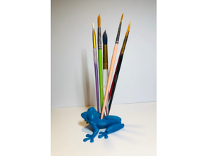 treefrog brush holder 3d print model - Mito3D