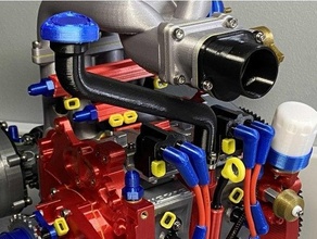 mazda rx7 14 oil filler remix add-on engine 3d print model - Mito3D
