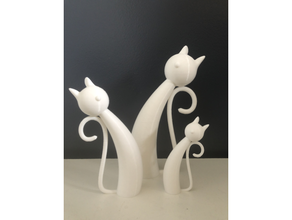 dekorativ Katze Tier Tiere Dekoration Design 3d print model - Mito3D