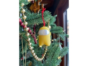 among us tree ornament amongus christmas 3d print model - Mito3D
