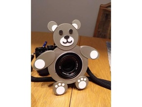 camerabuddybear kamera dostum sel55f18 sel55f18z panjur hugger 3d print model - Mito3D