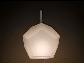 poly lamp shade artbysherm decor decoration happy light sherm sherman shermluge stebbins 3d print model - Mito3D