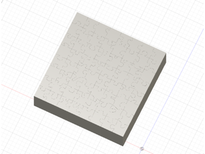 puzzle blank 3d printed 3d print model - Mito3D