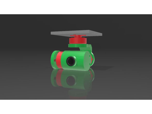 mini gimbal 3 axis eksen fırçasız kamera 3D print model - Mito3D