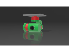 mini gimbal 3 axis asse spazzole telecamera 3d print model - Mito3D