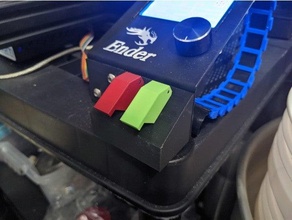empujar botón montar alojamiento cubre ender 3 Pro presionar 3d print model - Mito3D
