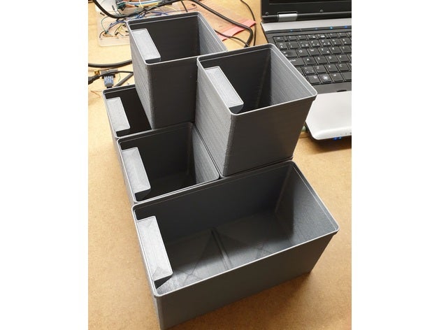 empilhável sortimento inserir caixa 3D print model - Mito3D